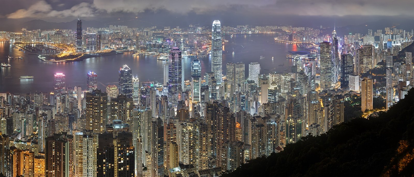 Гонконг: Hong Kong Night Skyline