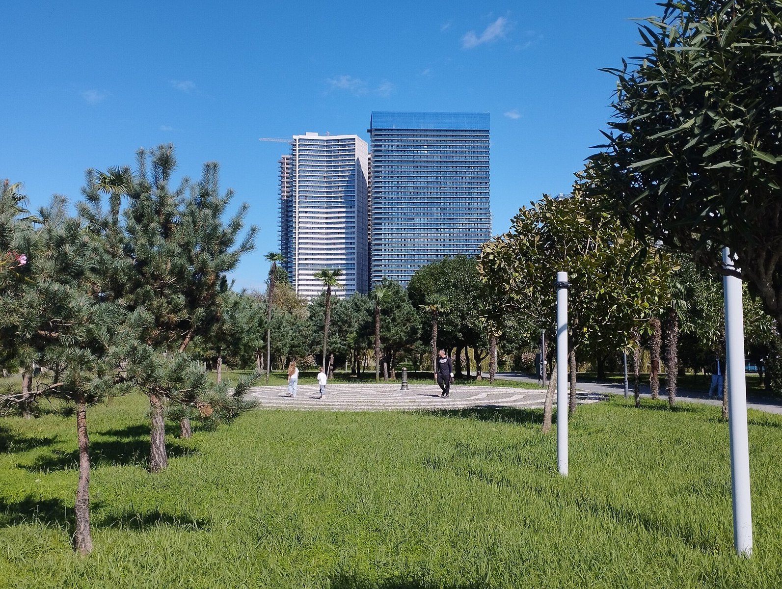 Батуми: Batumi skyline from beach promenade