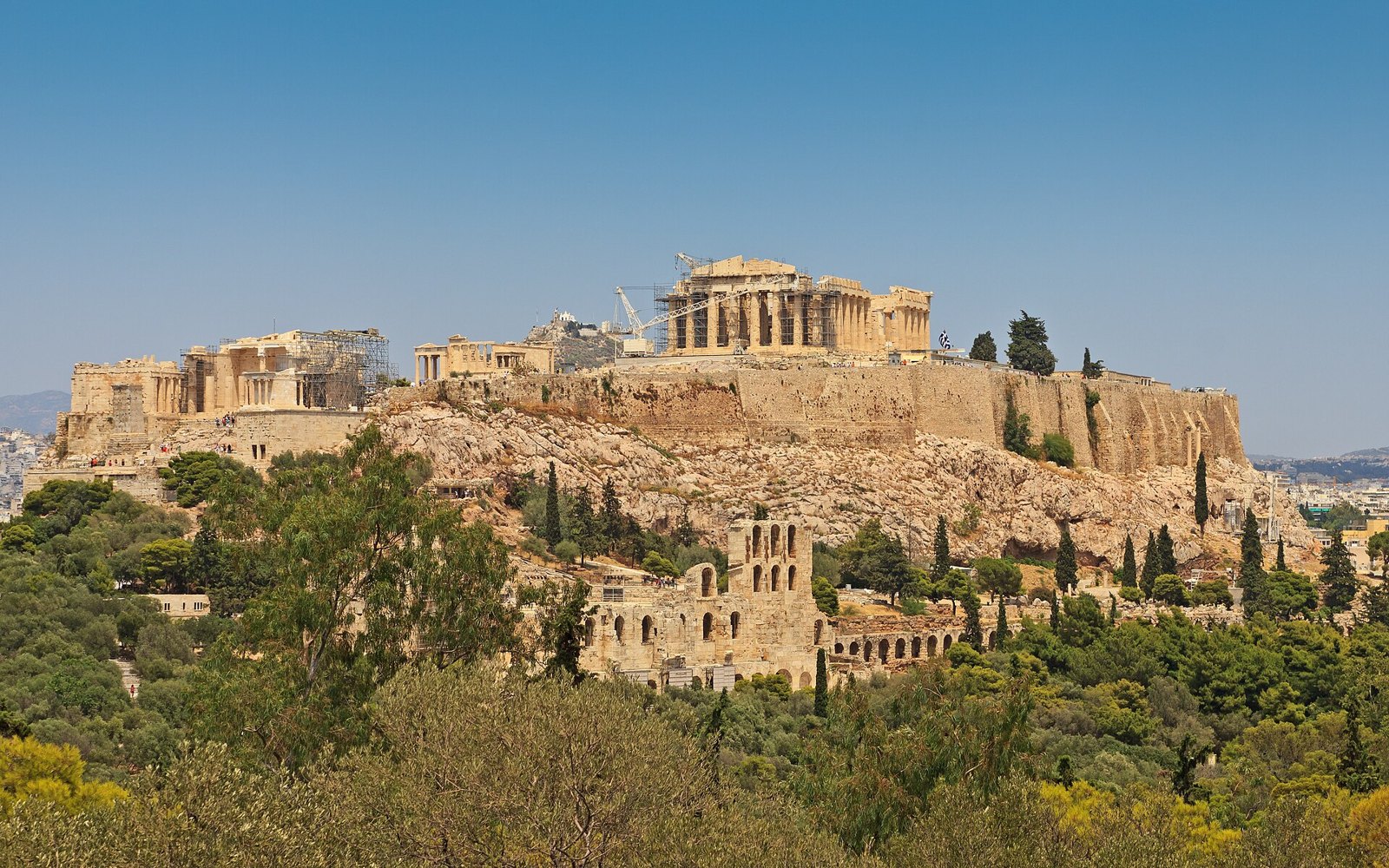 Афины: Attica 06-13 Athens 50 View from Philopappos - Acropolis Hill