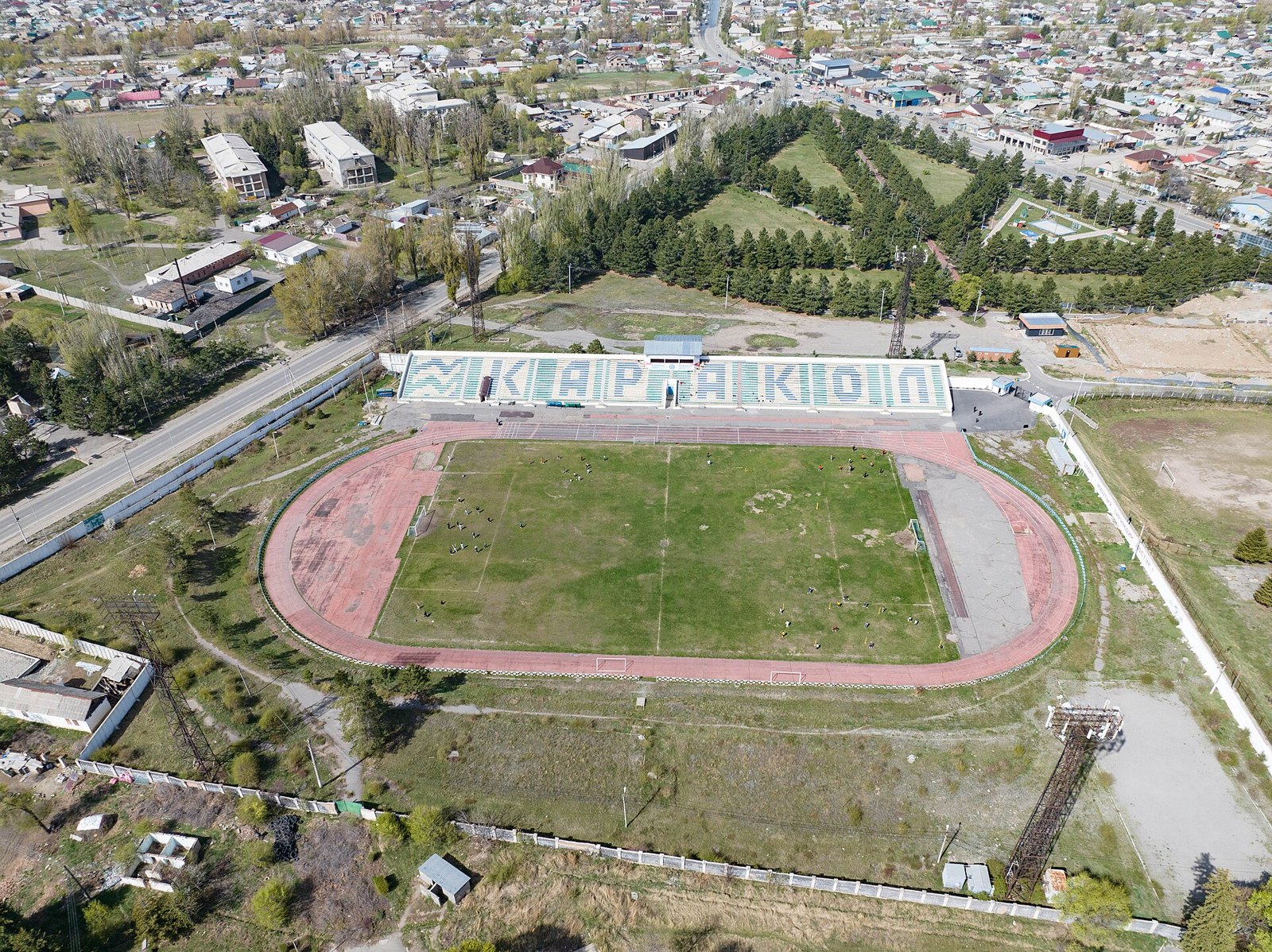 Каракол: Каракол, стадион сверху