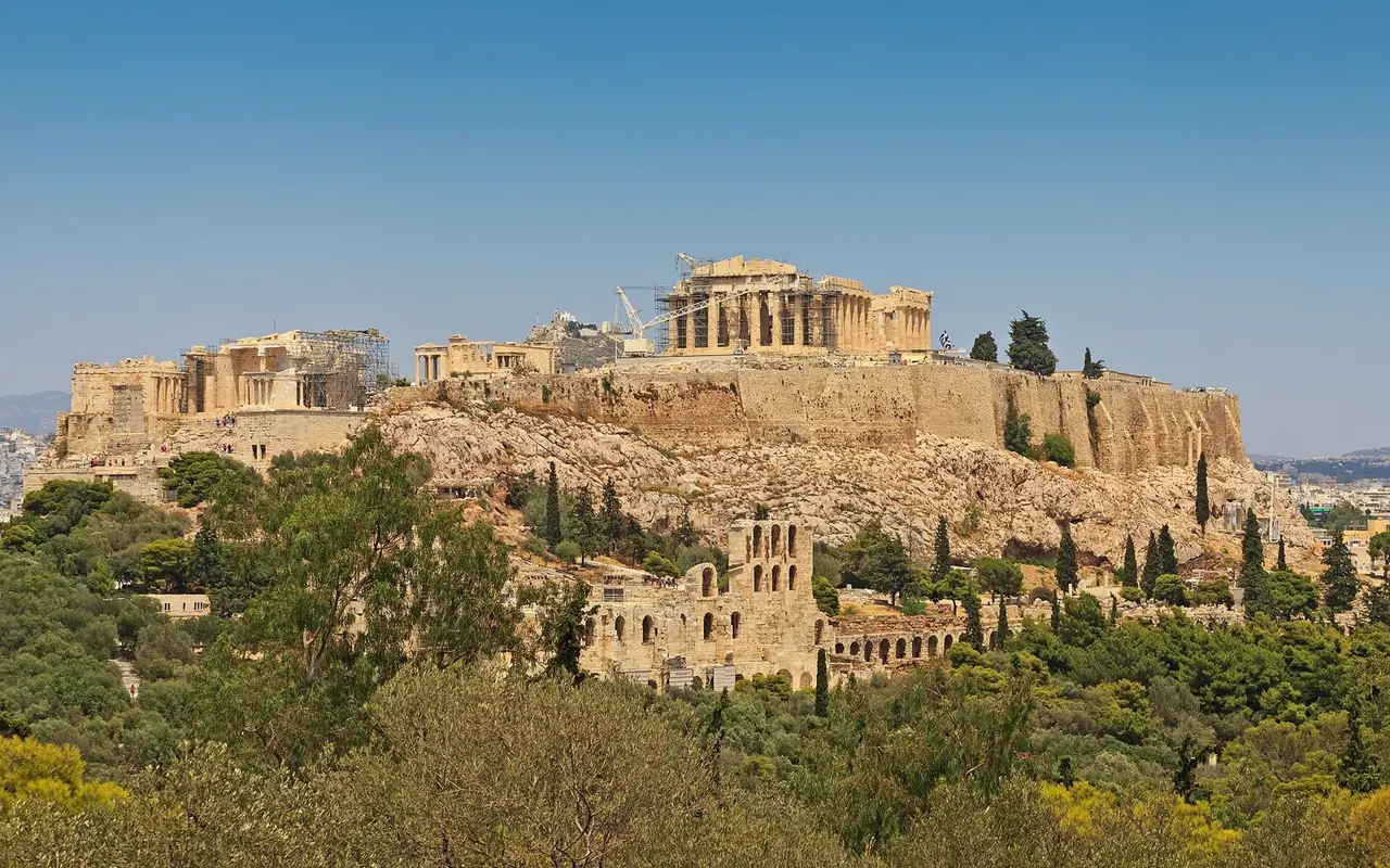Афины: Attica 06-13 Athens 50 View from Philopappos - Acropolis Hill