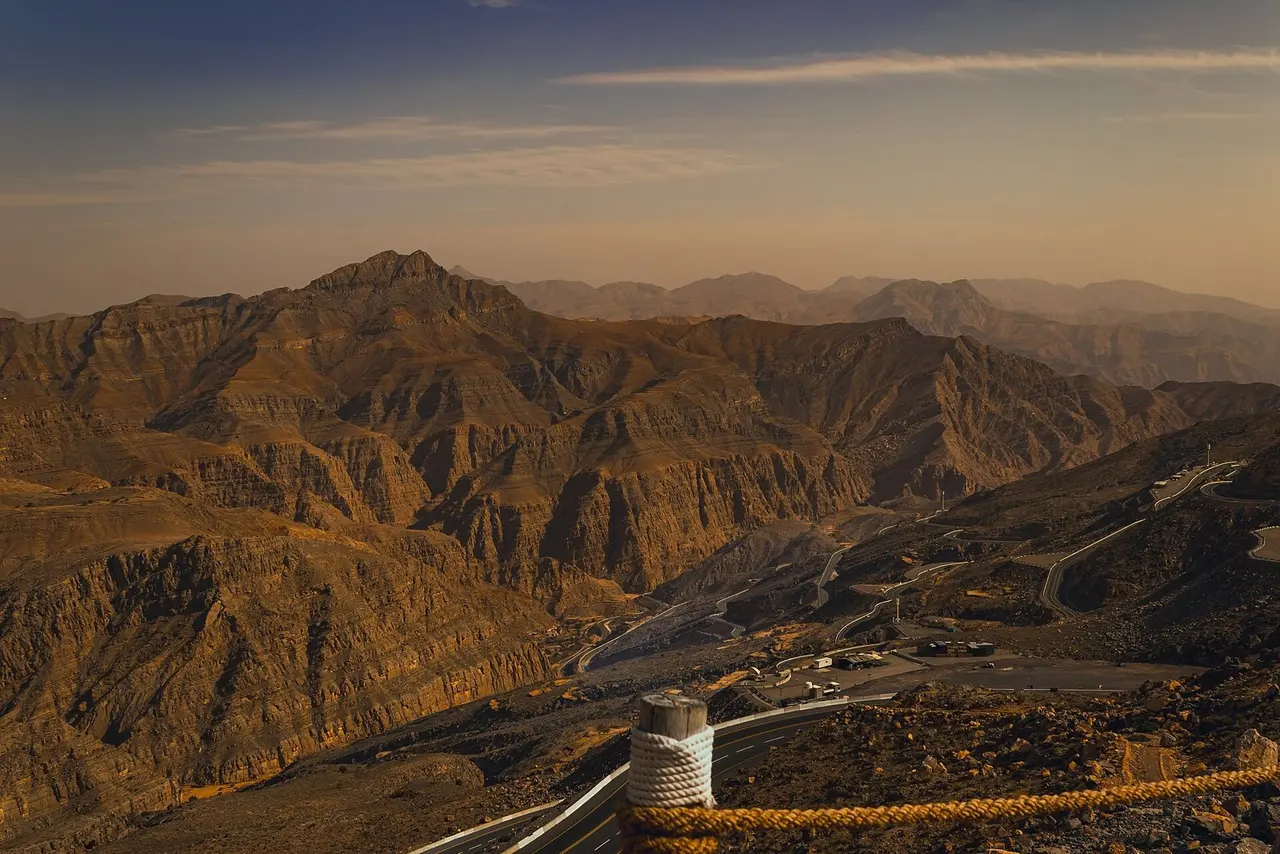 Рас-эль-Хайма: Mountain view during sunset, Jebel Jais, Ras al Khaimah, UAE